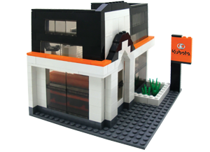 Kubota Building Block Dealership Set