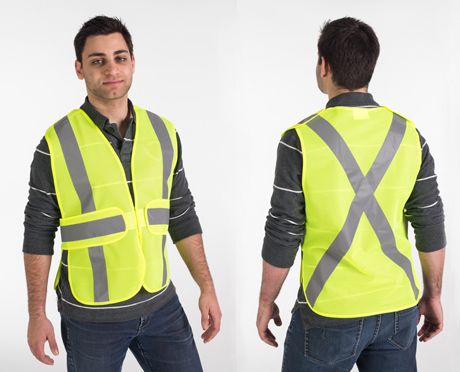Green 5-Point Tear-Away Safety Vest