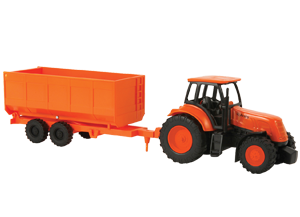 Kubota Tractor &amp; Wagon Toy Set