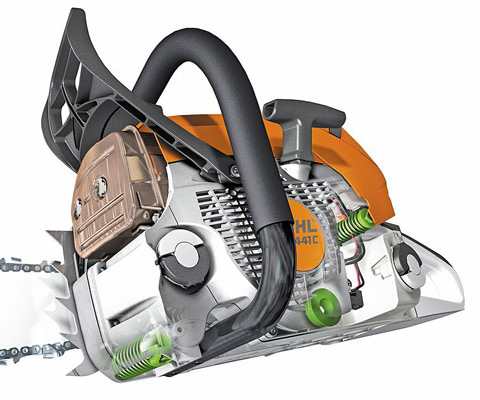  STIHL has therefore developed an effective anti-vibration system whereby the oscillations from the machine's engine are dampened which significantly reduces vibrations at the handles. 