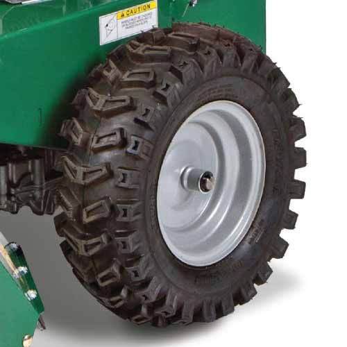 Wider tractor tires for better traction and pulling power.