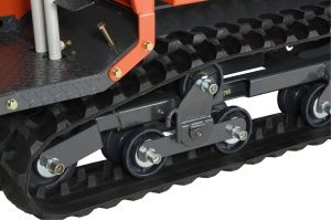 Bogie-type under rollers allow more stable travel