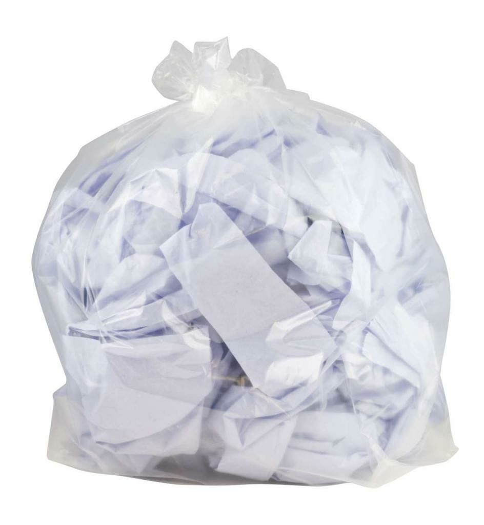 GB3 Clear plastic garbage bags