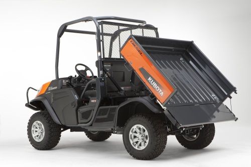 With the flick of a single lever, the hydraulic-lift cargo box rises and your cargo slides out. 