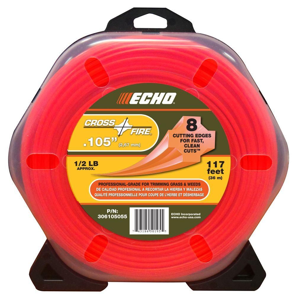 ECHO .105 Nylon Cross Fire Trimmer Line 0.5lb roll