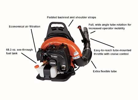 ECHO PB-755ST BackPack Blower with Specs
