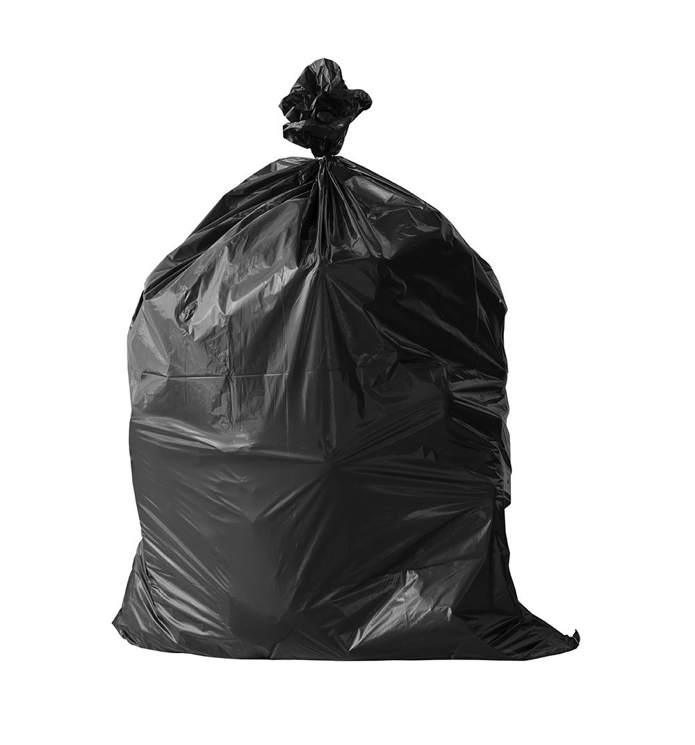 black plastic garbage bags 35x47