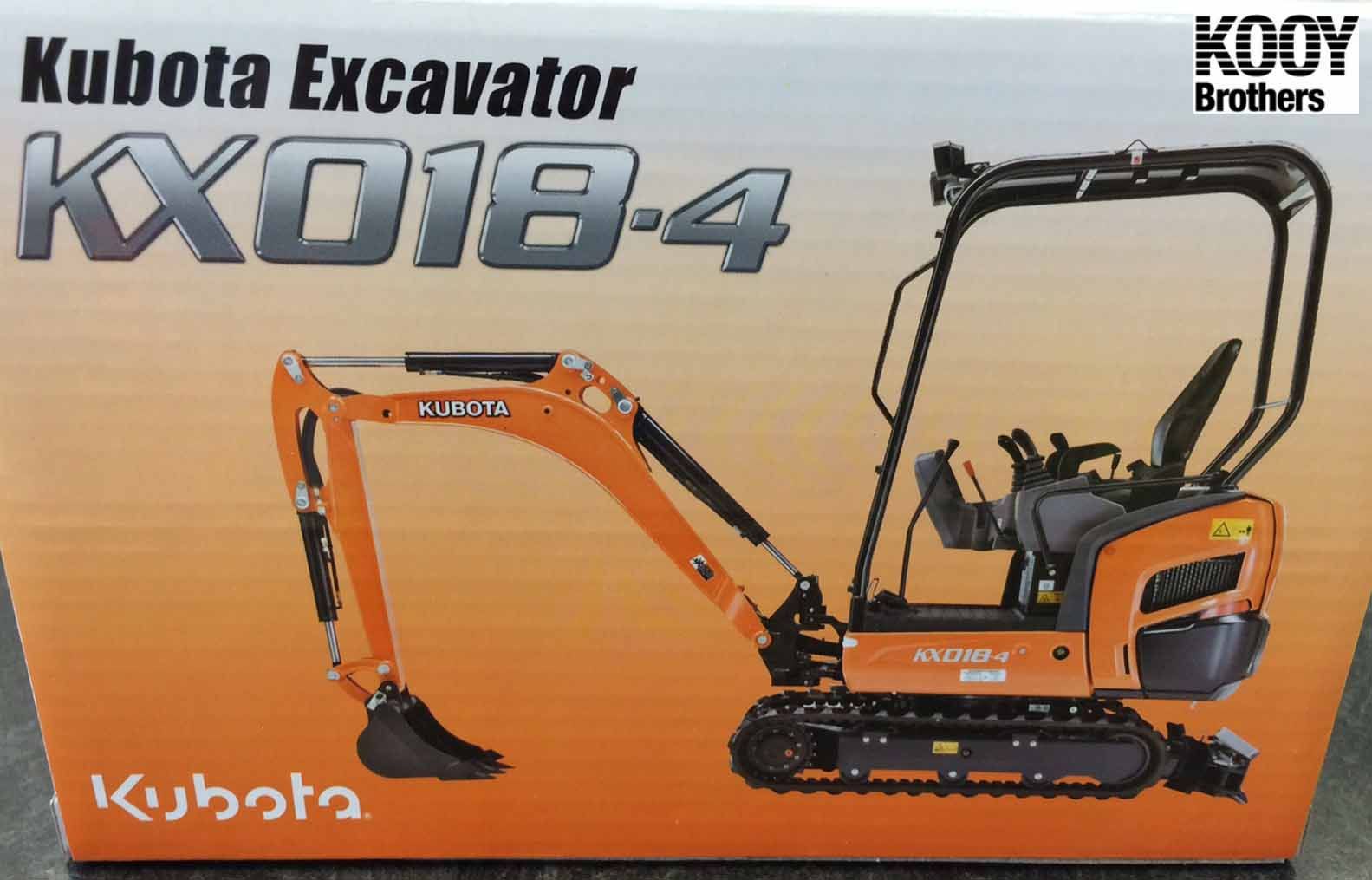 KX018-4 Kubota excavator collector toy
