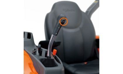 Kubota’s new Throttle-Up Switch located on the loader lever gives you the power you need with just one push to get jobs done quicker and easier.