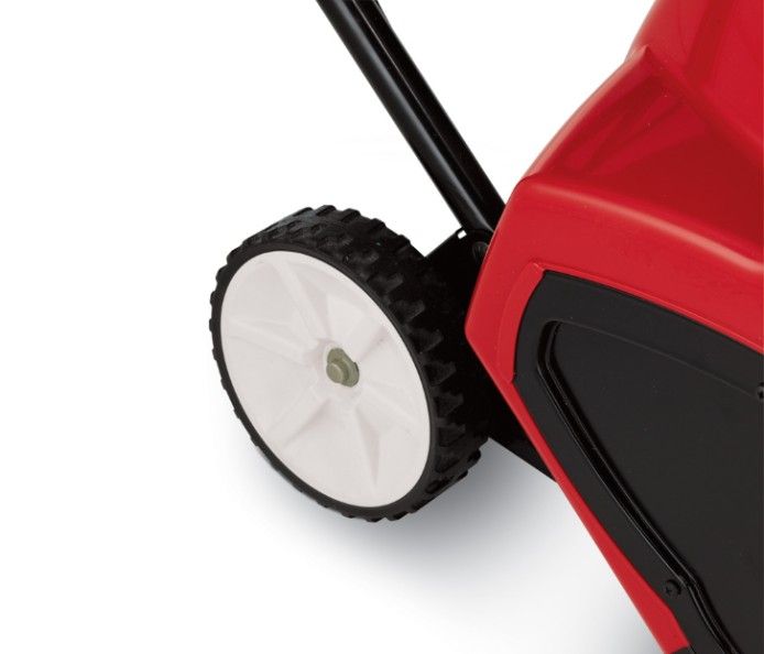 Large 6-inch wheels increase maneuverability.