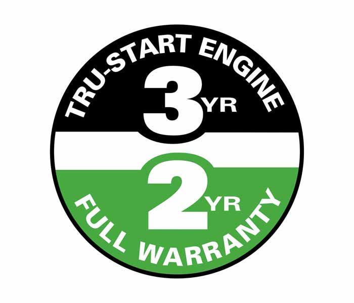 Starting, Power, Parts are all covered under Lawn-Boy's 2-Year Complete Coverage warranty. See your dealer for warranty details.