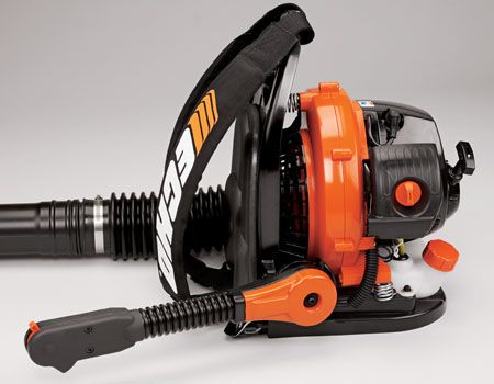 ECHO PB-265LN Backpack Blower with hip mounted throttle shown up