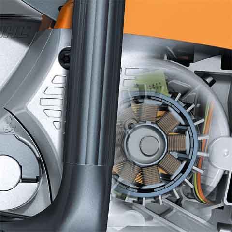 Lightweight and compact, STIHL electric motors require minimal maintenance and feature low noise levels and reduced vibration.