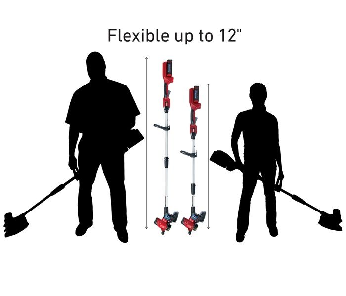 Adjustable Length Shaft - The shaft is adjustable so you can custom fit to operator height