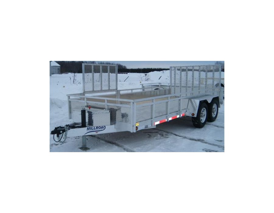 MST1280 trailer shown with optional 4 foot side gate