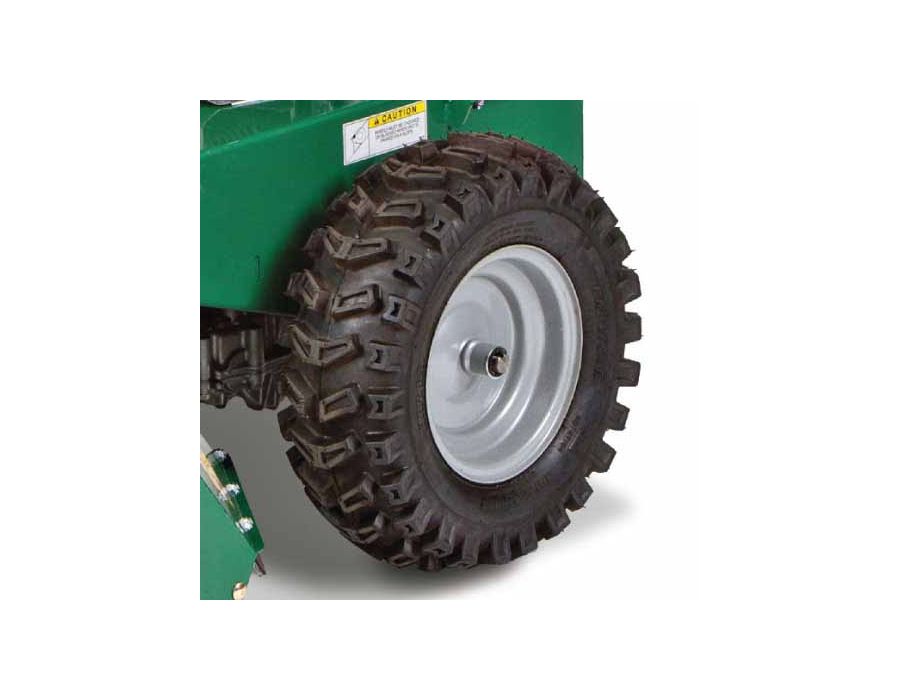 Wider tractor tires for better traction and pulling power.