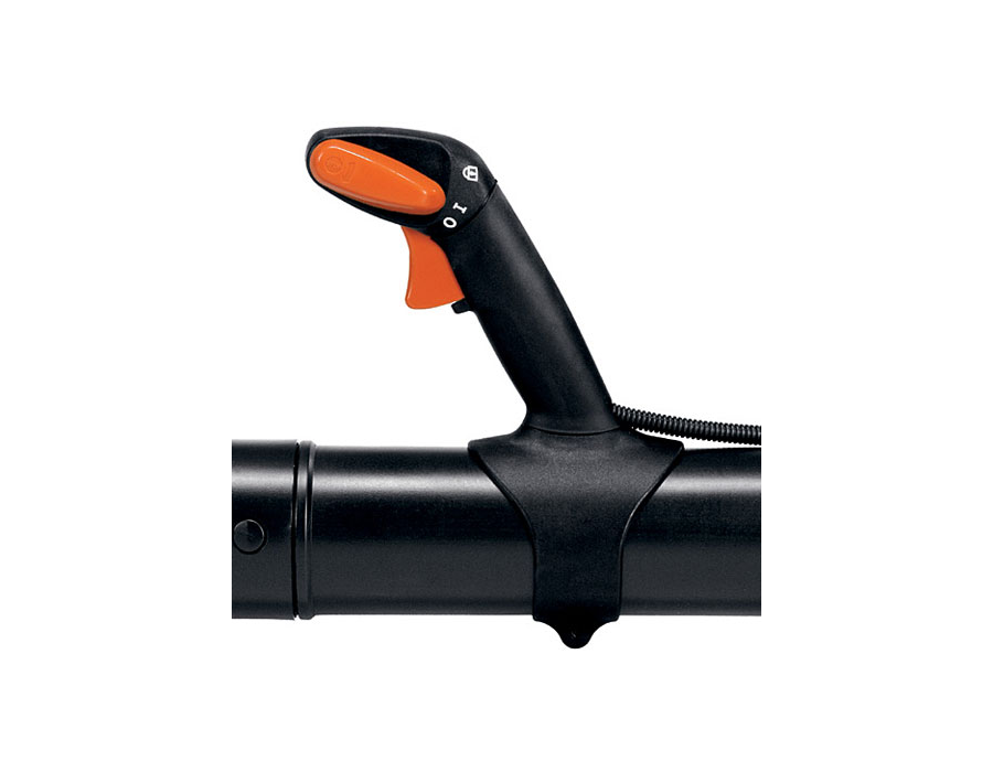 Easy, comfortable thumb-operated control means the operators hand never leaves the handle