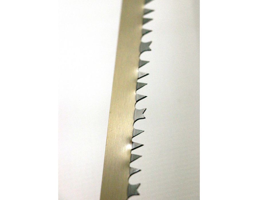 Close up view of Echo bow hand saw blade
