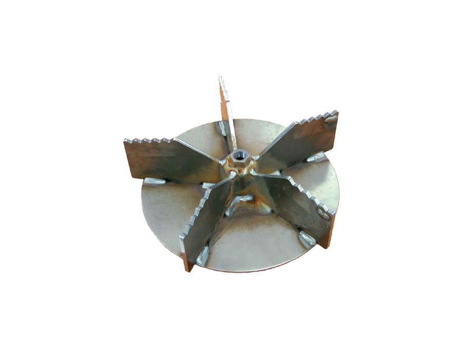 5-Blade Serrated Impeller - Composts and reduces debris up to 12 to 1.