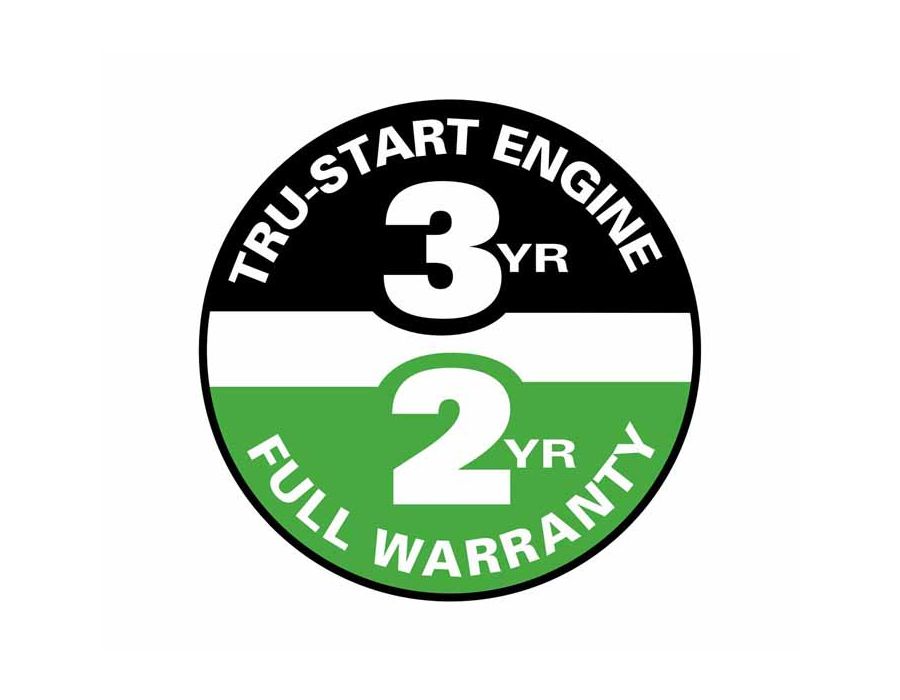 Starting, Power, Parts are all covered under Lawn-Boy's 2-Year Complete Coverage warranty. See your dealer for warranty details.