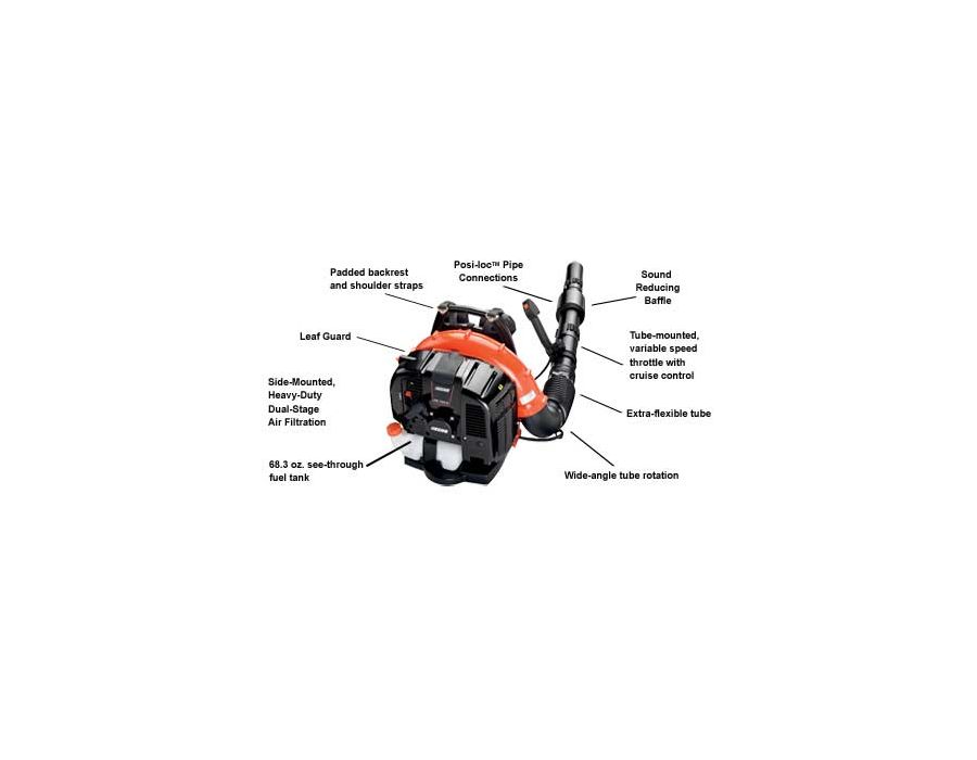 ECHO PB-760LNT backpack blower with descriptions