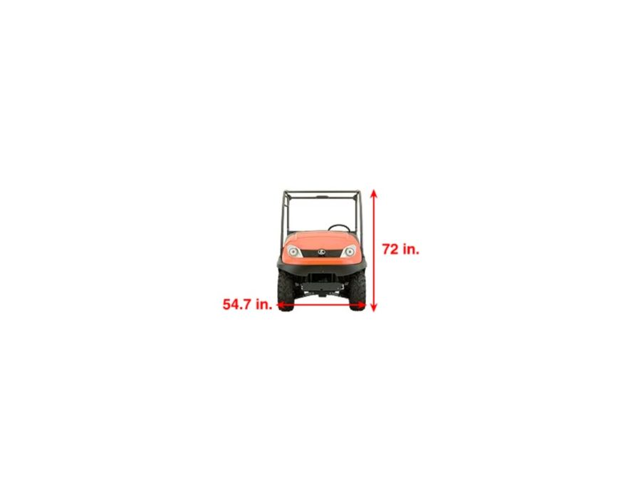 In width, the RTV500 can fit easily into the back of a standard size pick-up truck or trailer
