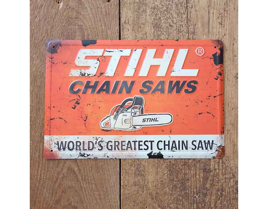 STIHL Vintage Chainsaws Sign 