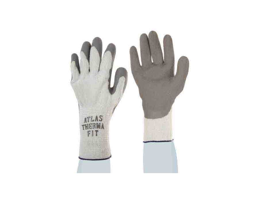 The rough textured grip allows slippery objects to be gripped firmly, and warm b/c of a seamless cotton thermal liner.