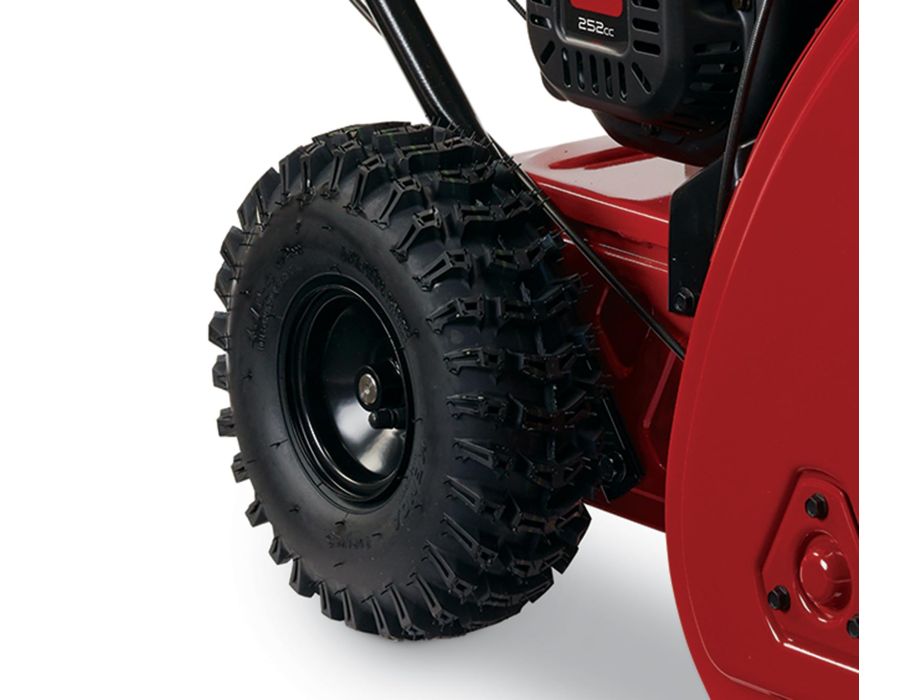 Toro Snowmaster 36002 11 inch deep lug tires - Directional deep lug wheels for added traction.