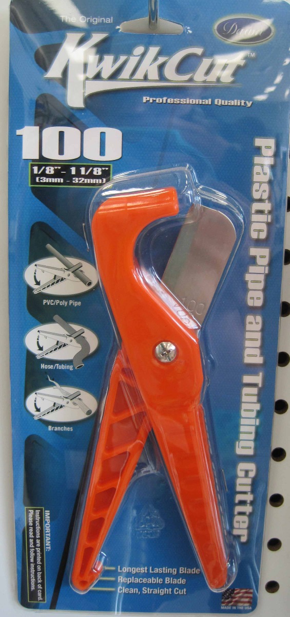 Kwikcut plastic pipe and tubing cutter
